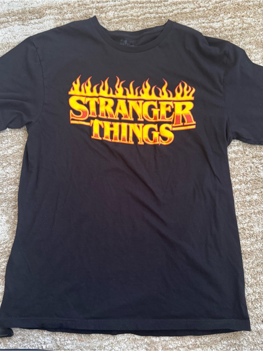 Stranger Things Black Short Sleeve Tee
